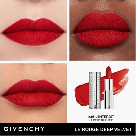 Givenchy Le Rouge Deep Velvet Matte Lipstick Full Size NWOB - Picture 5 of 7